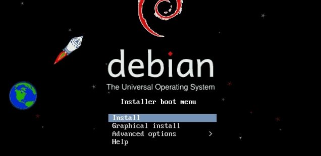 Install Linux (Debian) from USB stick